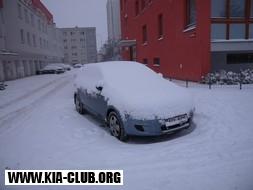 Ladovská zima v Praze sideček pod sněhem 3