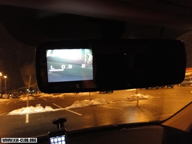 LCD Barevná obrazovka ve zpětném zrcátku