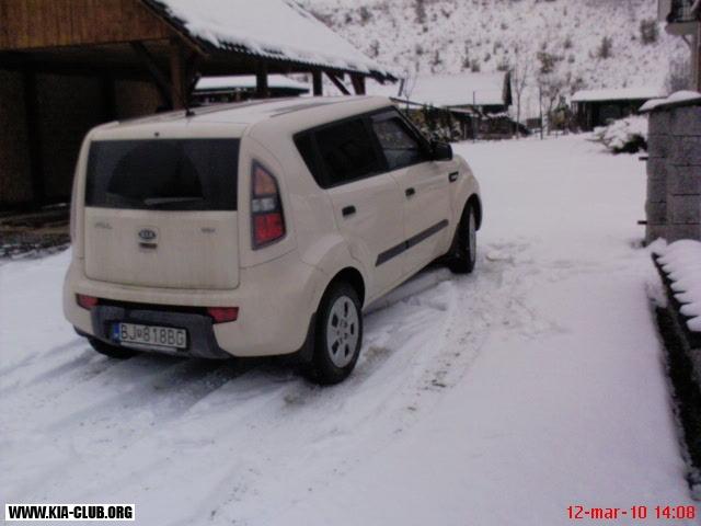 Kia Soul v zime