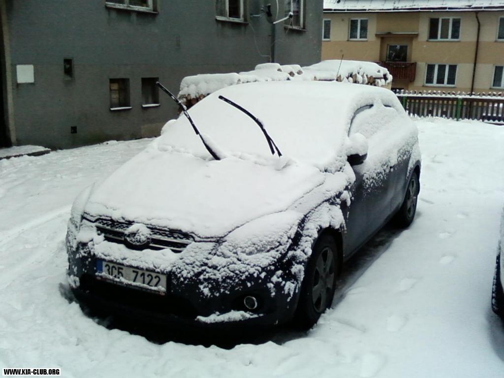 KIA ochutnává první zimu