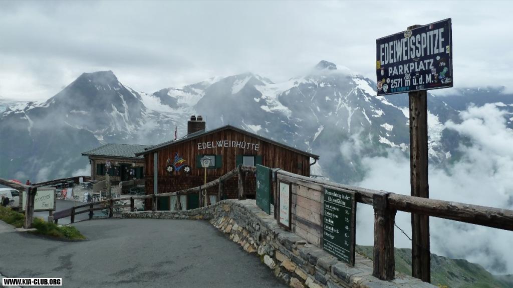 Parkoviště na Eldeweissspitze 2571 m nad mořem